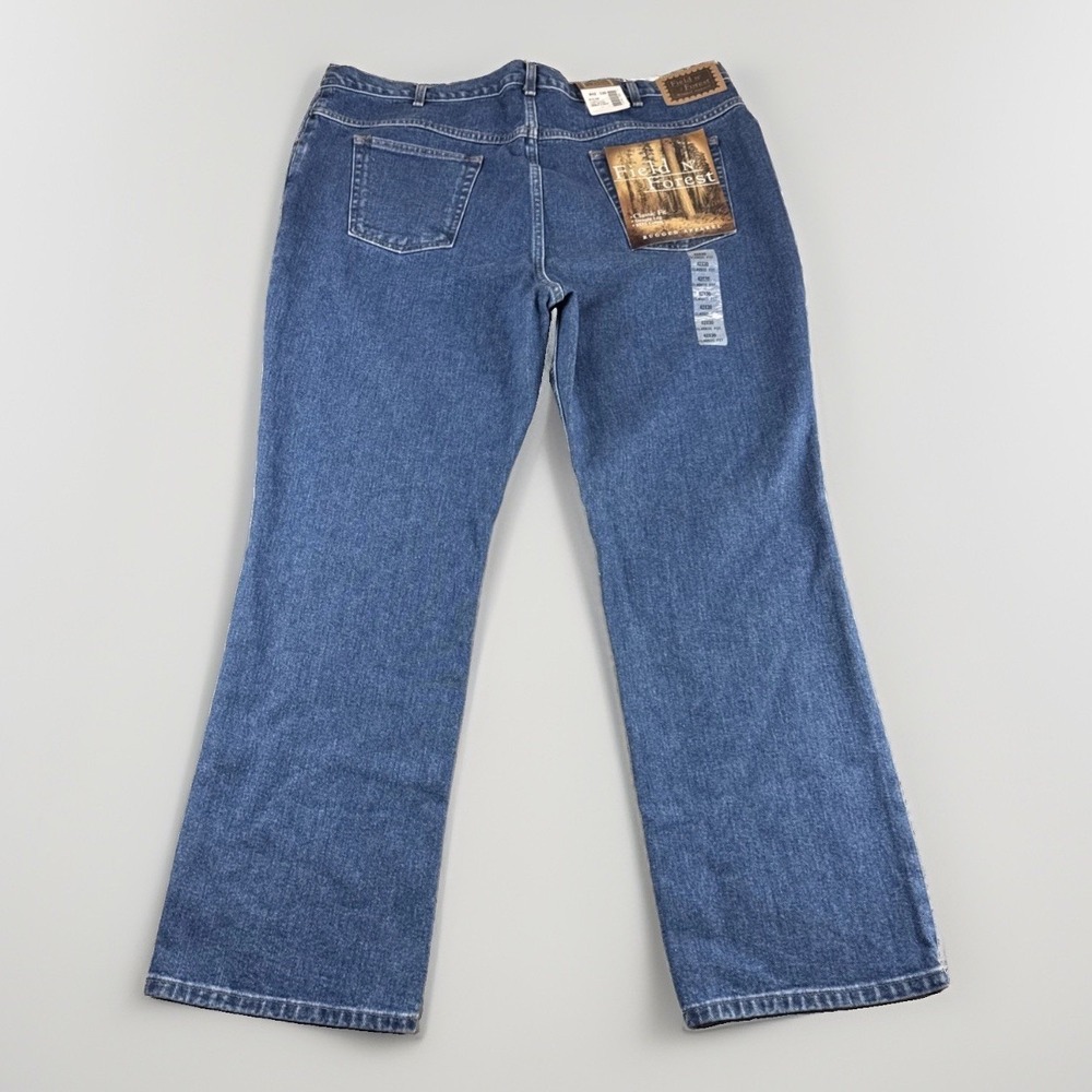 Field Forest Classic Fit Jeans Mens 42x30 Blue Denim Pants Workwear Rugged NEW